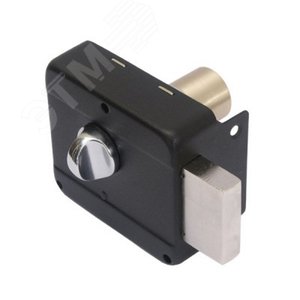 Изображение товара Замок накладной цилиндровый для деревянных дверей, АЛЛЮР ЗН 1-1-1 черный (шт)