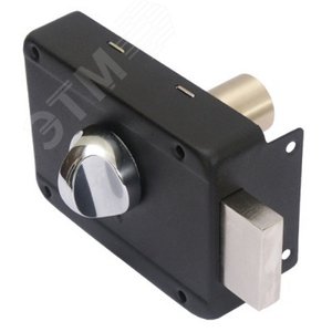 Изображение товара Замок накладной цилиндровый для деревянных дверей, АЛЛЮР ЗН 1-1-2 черный (шт)