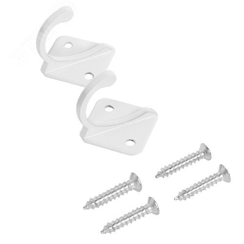 Крючок-вешалка  СТАНДАРТ 1011 WW матовый белый - фото 2