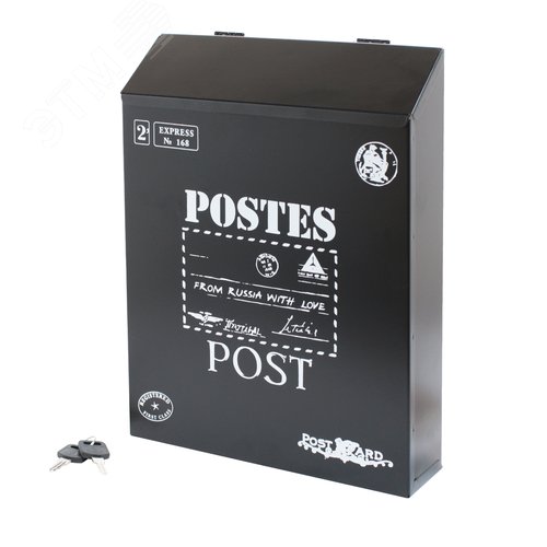 Ящик почтовый АЛЛЮР №3010 черный - фото 1