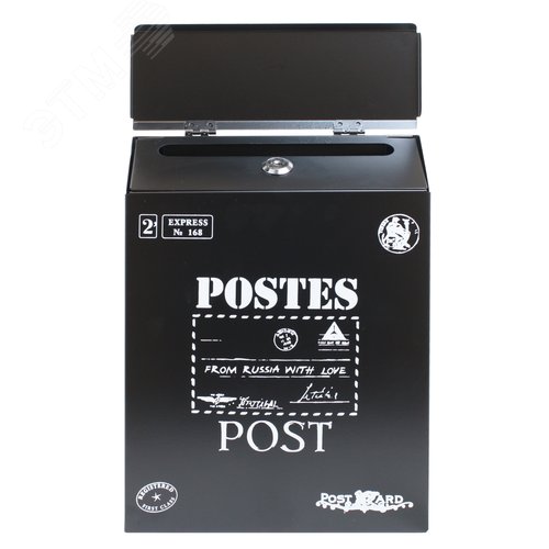 Ящик почтовый АЛЛЮР №3010 черный - фото 2