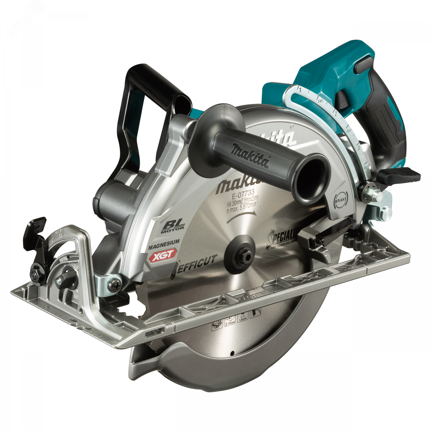 Изображение товара Аккумуляторная дисковая пила Makita XGT RS002GZ 260 мм, бесщеточный мотор Изображение товара Аккумуляторная дисковая пила Makita XGT RS002GZ 260 мм, бесщеточный мотор