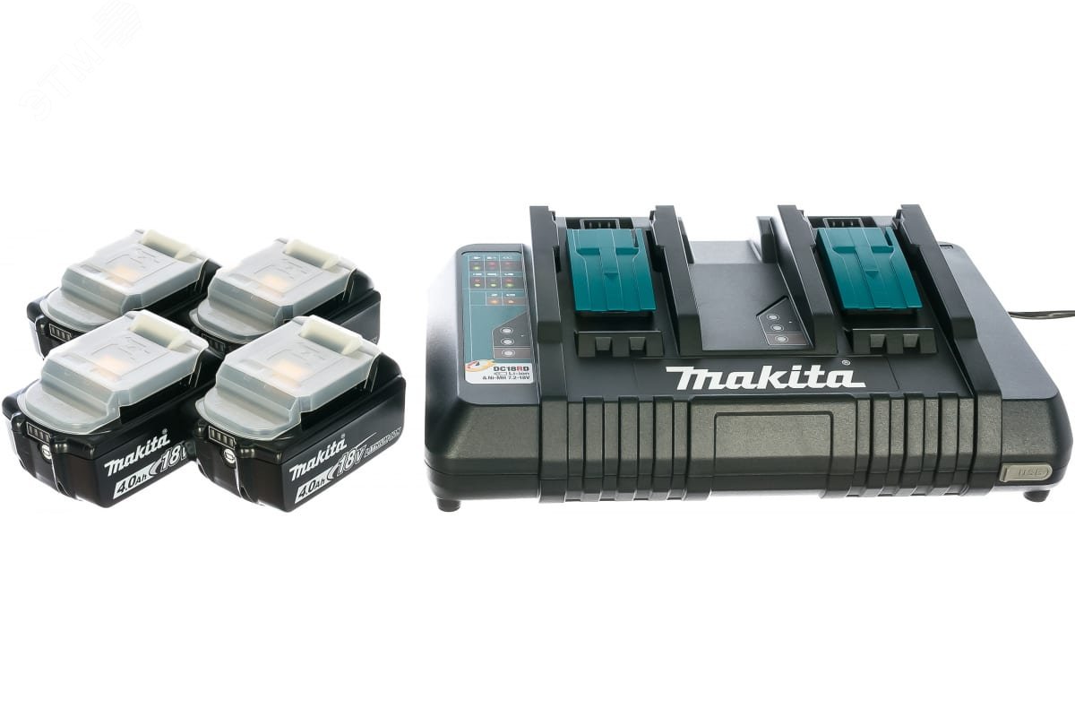 Изображение товара Набор аккумуляторов Makita BL1840B и зарядное DC18RD в кейсе MAKPAC тип 2