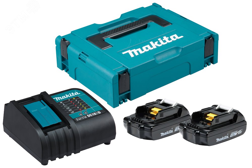 Изображение товара Набор аккумуляторных инструментов PSK MKP1SY182 с кейсом Makpac