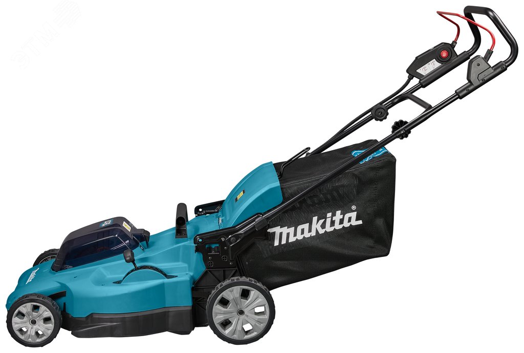 Изображение товара Газонокосилка аккумуляторная LXT 2х18В, 860Вт, дека 53см, 70л, 4в1, XPT, в комплекте (2xBL1850B, DC1 (шт)