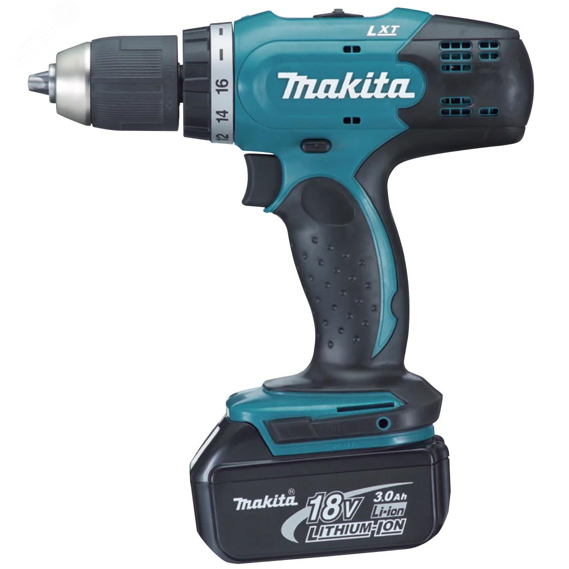 Изображение товара Дрель-шуруповерт Makita 18В с крутящим моментом 42 Нм