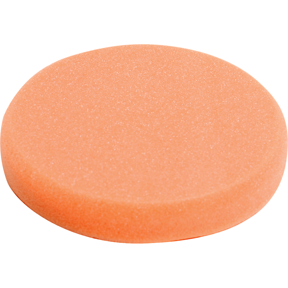 Насадка полировальная из поролона 150x25 мм (оранжевая, липучка)