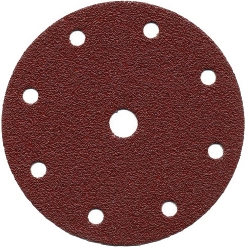 Диск шлифовальный 8 отверстий коричневый D150 мм, P320 (10 шт)