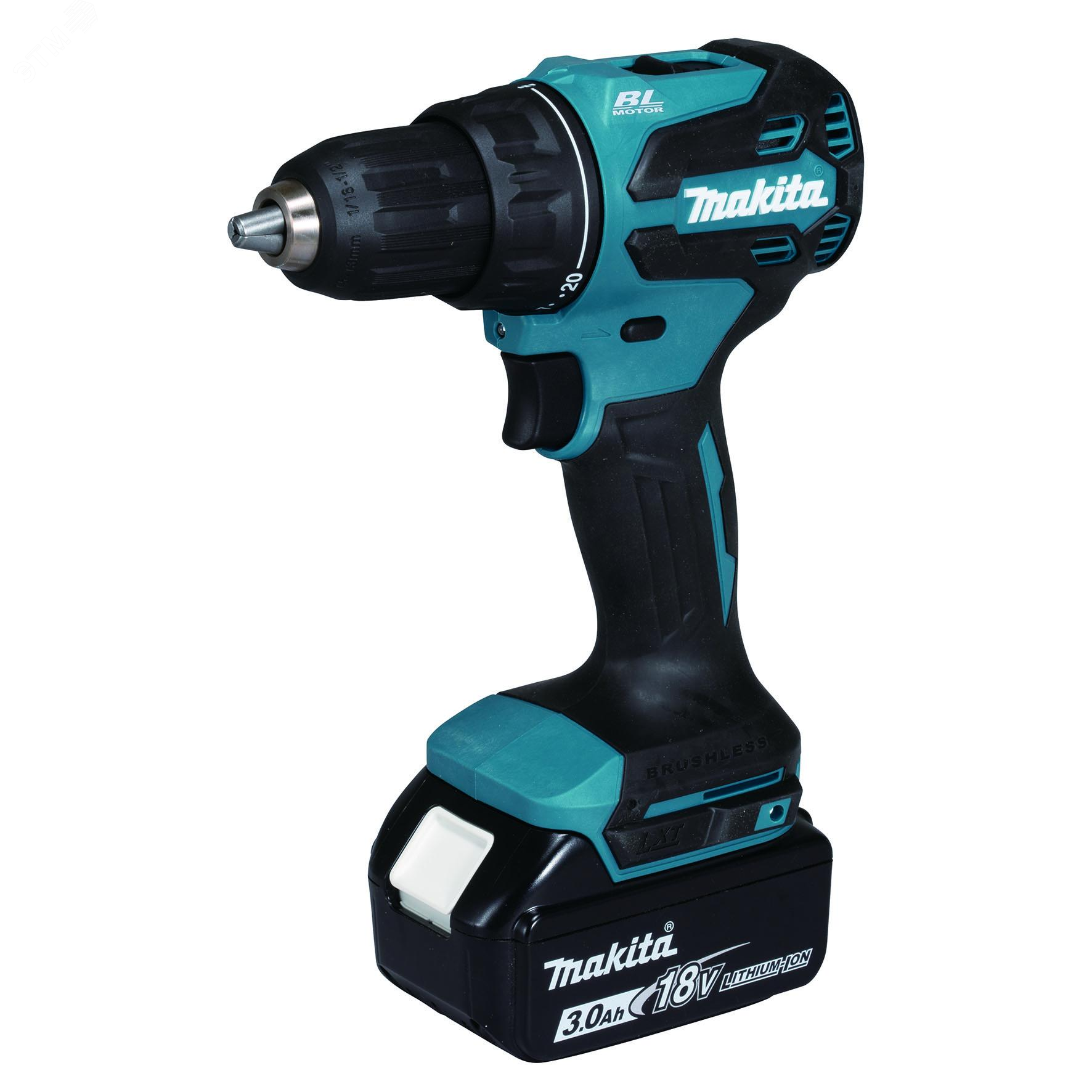 Изображение товара Аккумуляторная дрель-шуруповерт Makita DDF490SF1J 18 В 50 Нм кейс Makpac