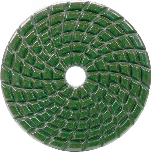 Изображение товара Диск алмазный полировальный гранит/мрамор d100 мм, темно-зеленый (зерно 800) (шт)
