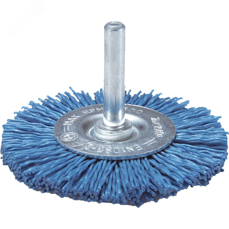 Изображение товара Щетка нейлоновая дисковая (d50 мм, синяя, G240, 6 мм) (шт)