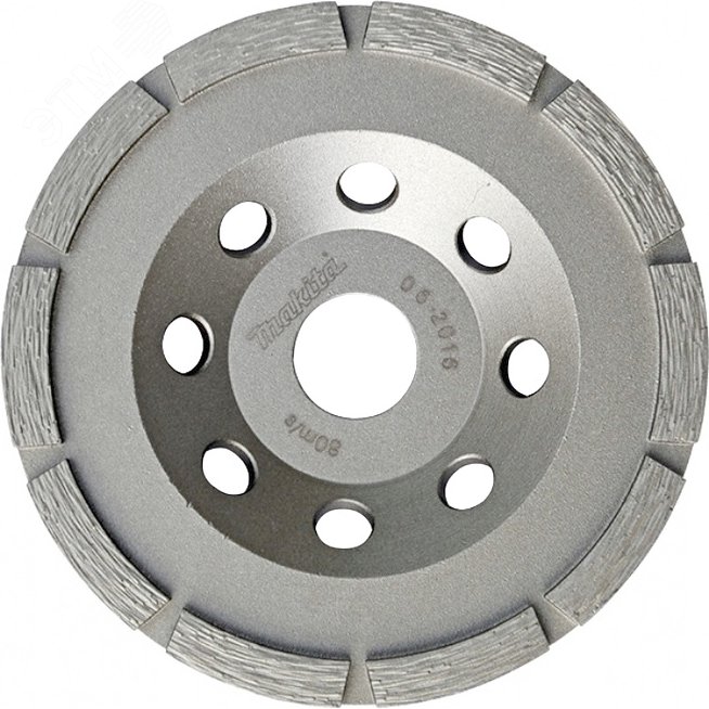 Изображение товара Чашка алмазная однорядная ''Эконом'' 125x22,23x8x5 мм (грубая шлифовка, для PC5000C/5001C/УШМ 125 мм) (шт)