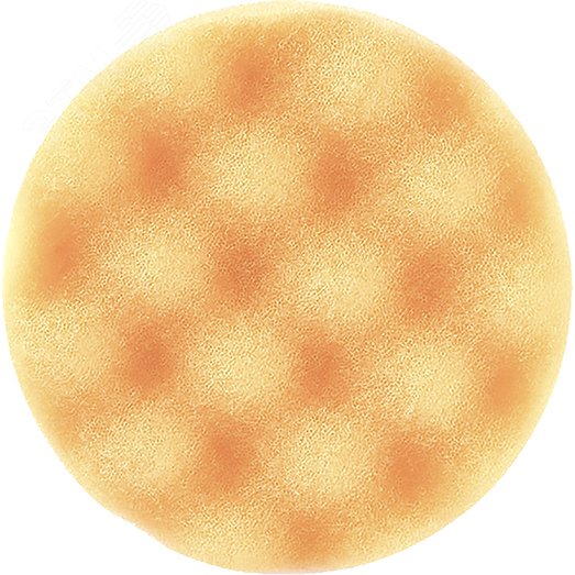 Изображение товара Насадка полировальная из поролона 125 мм (волнистая, оранжевая, липучка) (шт)