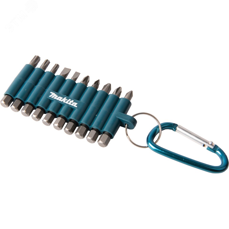 Изображение товара Набор бит 10 шт. в холдере с карабином Makita D-65028