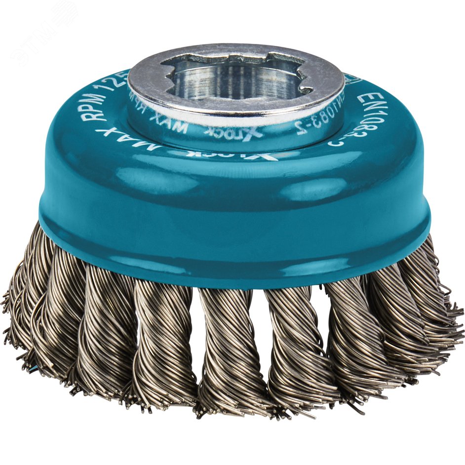 Изображение товара Щетка проволочная чашечная X-lock (d80 мм, толщина проволоки 0,5 мм, пучки, нерж.) (шт)