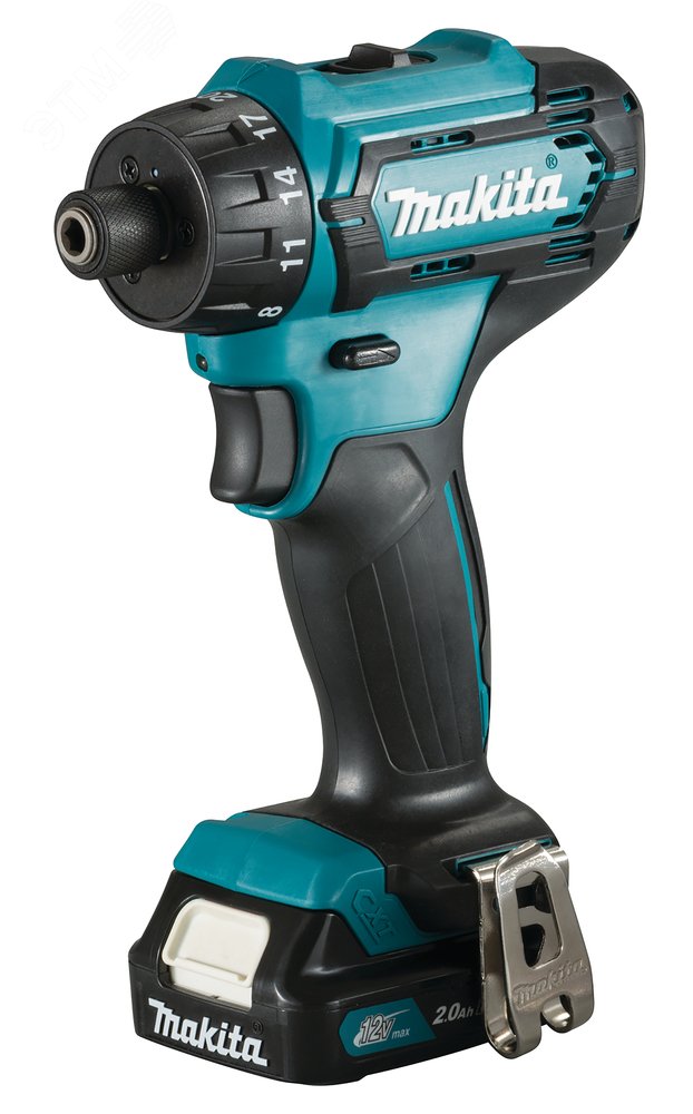 Изображение товара Аккумуляторная дрель-шуруповерт Makita 12В кейс 2 Ач 30 Нм