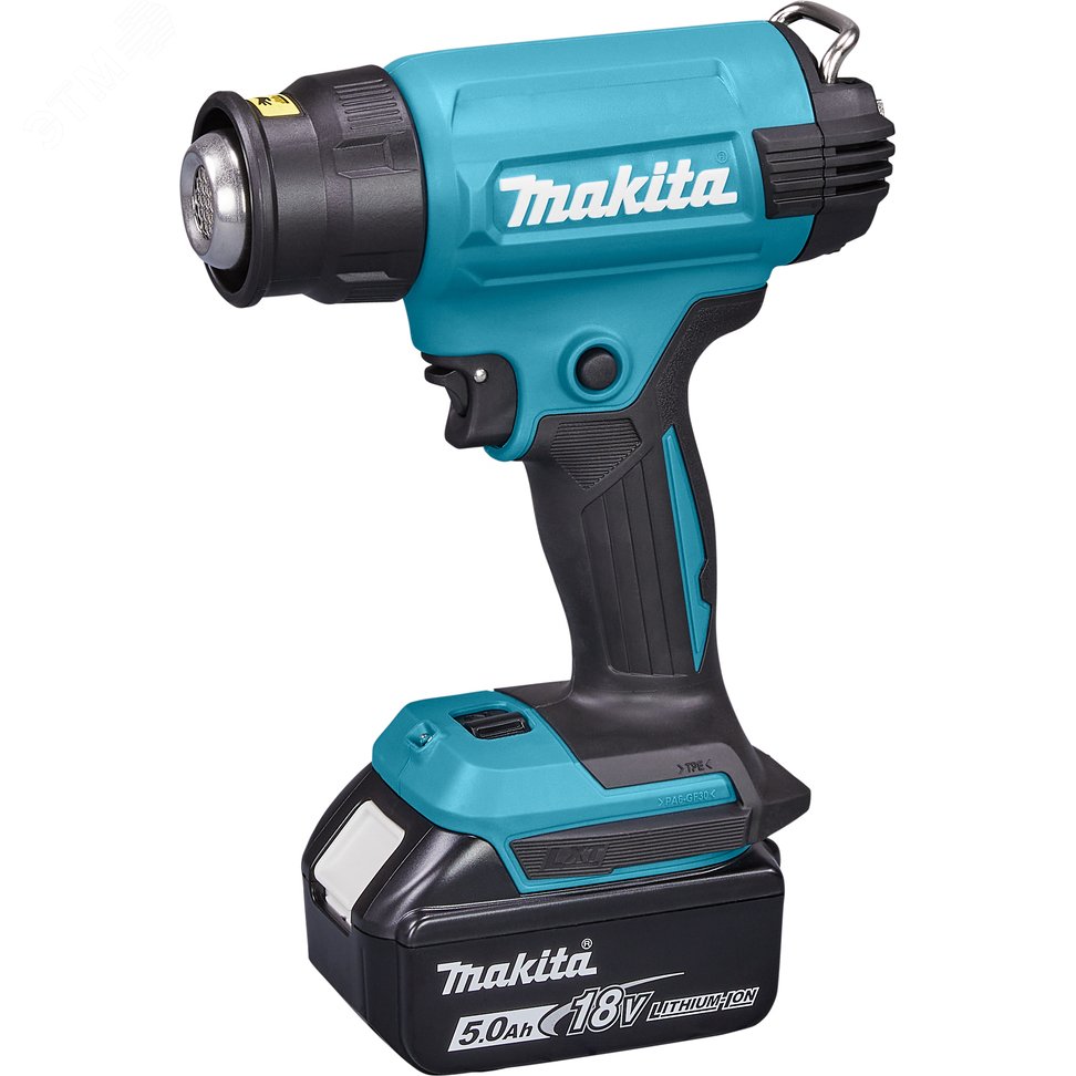 Изображение товара Тепловой пистолет аккумуляторный LXT 18В от Makita, 550 градусов