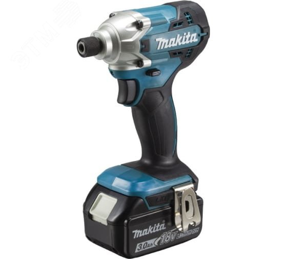 Изображение товара Аккумуляторный ударный шуруповерт Makita 18В, 155Нм, HEX1/4'', кейс (2х3Ач)