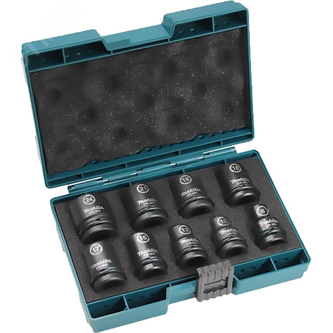 Изображение товара Набор ударных торцовых головок Impact Black 1/2'', 9 шт. (8,10,13,16,17,18,19,21,24 мм) (шт) Изображение товара Набор ударных торцовых головок Impact Black 1/2'', 9 шт. (8,10,13,16,17,18,19,21,24 мм) (шт)