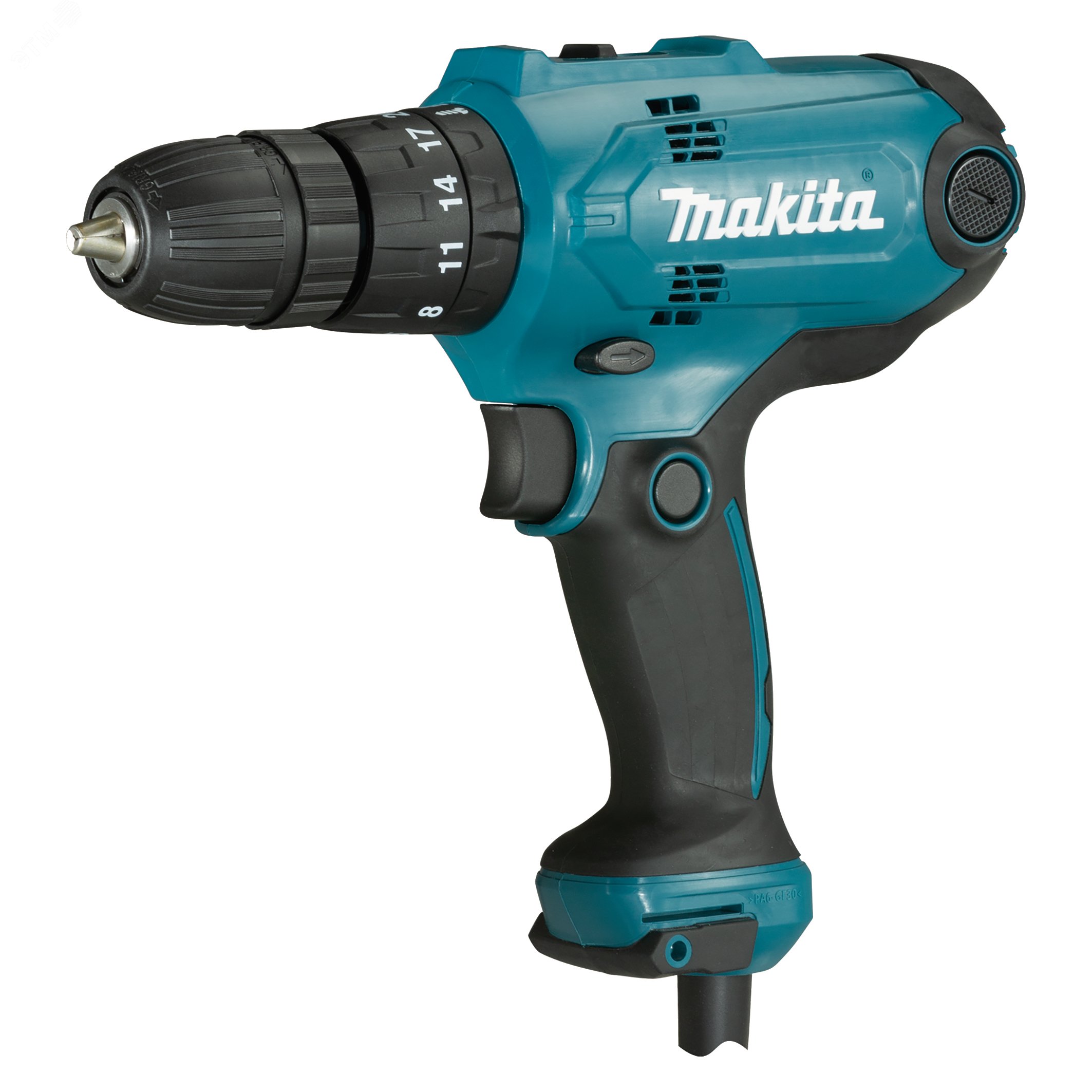 Изображение товара Дрель-шуруповерт сетевая ударная Makita HP0300 320Вт 56Нм чейндж