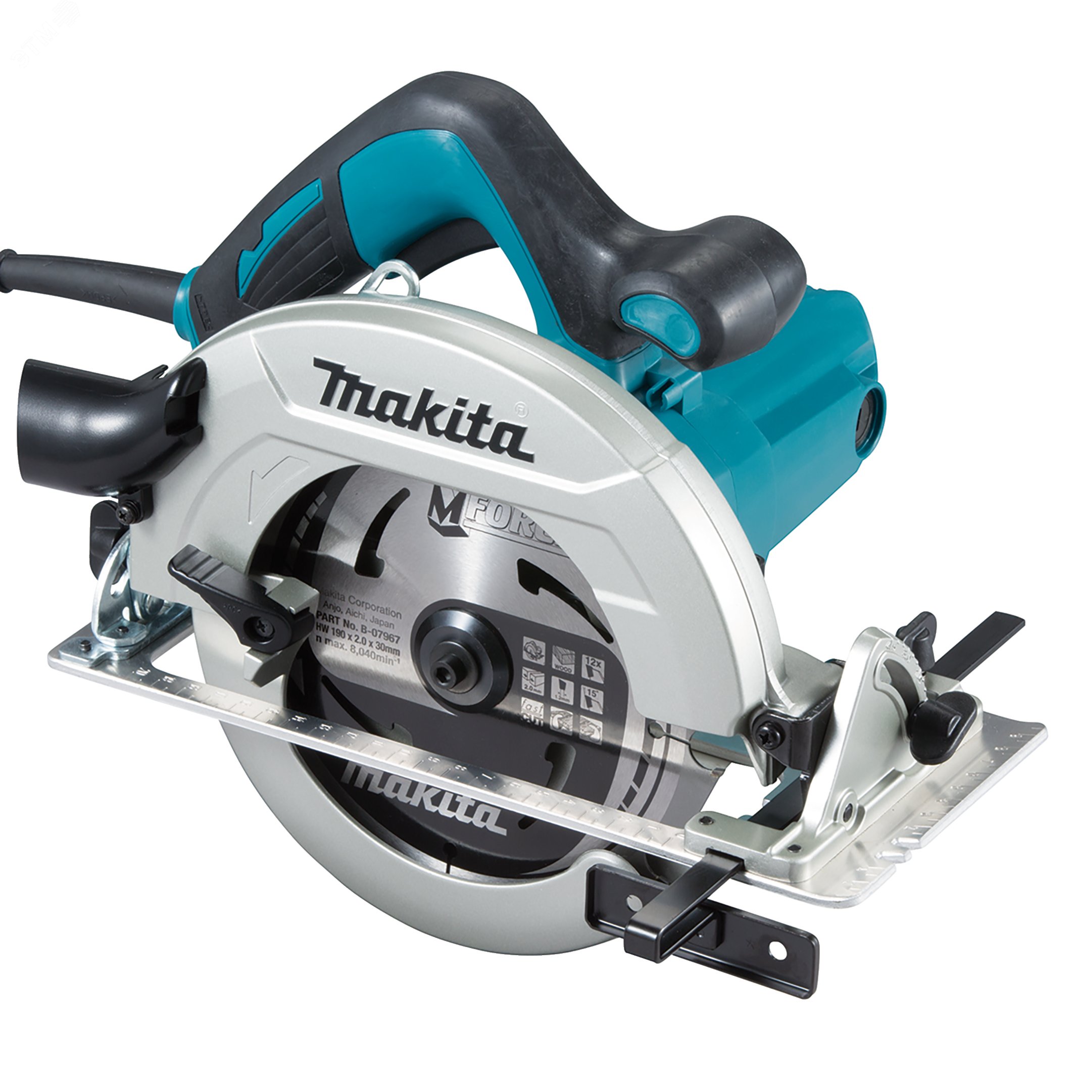 Изображение товара Пила дисковая Makita 1600Вт 190мм кейс профессиональный рез