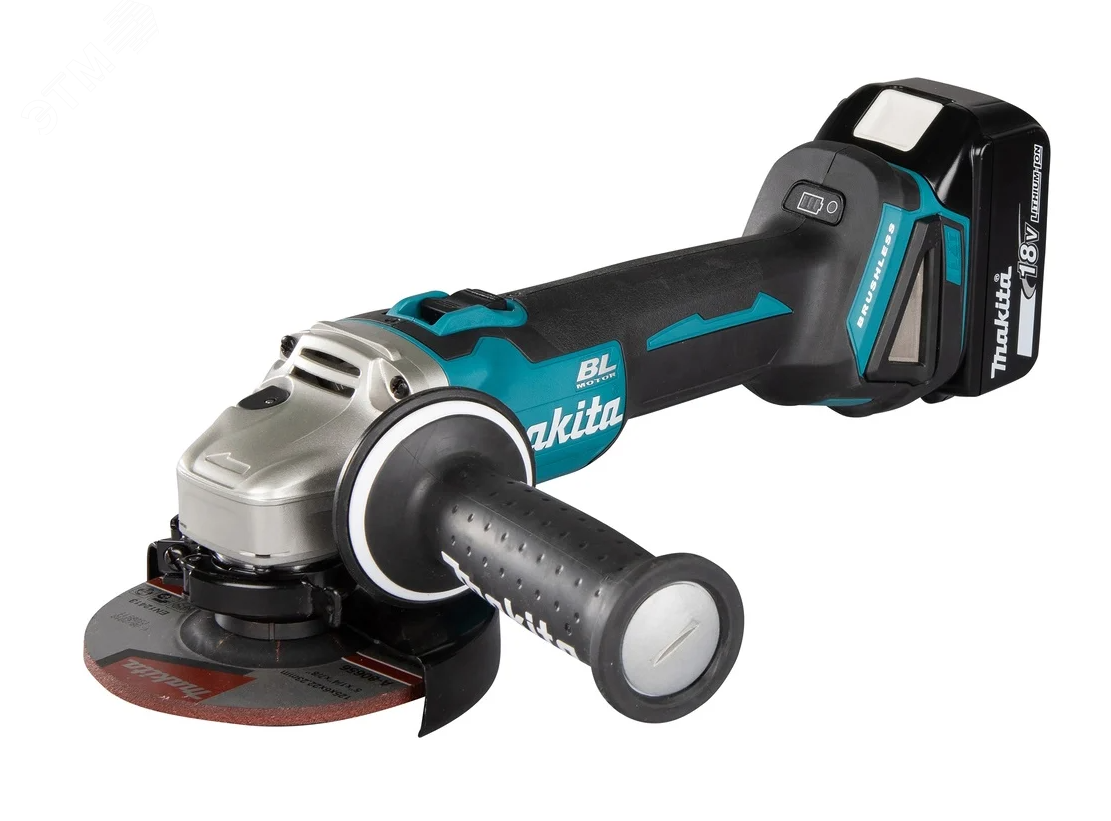 Изображение товара Аккумуляторная угловая шлифовальная машина Makita 18В DGA504RT с плавным пуском Изображение товара Аккумуляторная угловая шлифовальная машина Makita 18В DGA504RT с плавным пуском