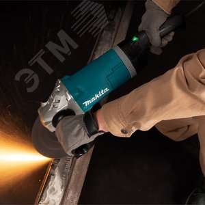 Машина шлифовальная угловая 230мм, 2700Вт, 6600об/мин, плавный пуск, антивибрационная ручка, антирестарт, расцепляющая муфта, тормоз двигателя - фото 2