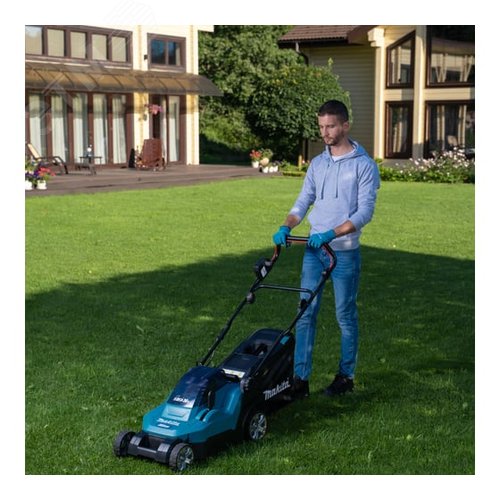 Газонокосилка аккумуляторная 36В/2х18В, ширина 38см (2х4Ач) - фото 2