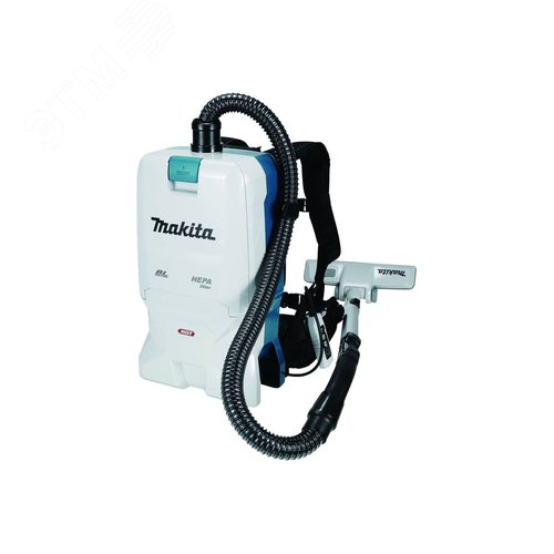 Изображение товара Пылесос ранцевый аккумуляторная XGT 40В, BL/HEPA, 40В,Li-ion, 200 мбар/20 кПа, 2400л/м, мешок 6/5.5 л, 6.4 кг, 4 скорости 40/75/130/260 мин, al. телескопичесткая трубка кор,б/акк и з/у (шт)