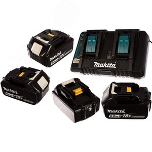 Изображение товара Набор PSK MKP3PG184 (BL1860Bx4шт., DC18RD, кейс MAKPAC тип 3) (шт)