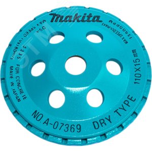 Чашка алмазная Турбо 110x15x13,5x4 мм (финишная шлифовка, для PC1100) - фото 2