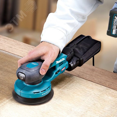 Машина шлифовальная эксцентриковая с выносным аккум. XGT 40В BL XPT AWS 125мм, амплитуда 3мм - фото 3