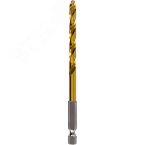 Изображение товара Сверло по металлу HSS-TiN 6x57x113, 1/4'' (шт)
