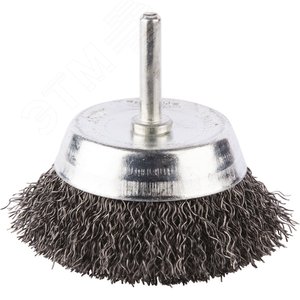 Изображение товара Щетка проволочная чашечная (d63 мм, толщина проволоки 0.3 мм, гофрированная, металл, 6 мм) (шт)