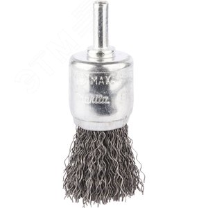 Изображение товара Щетка проволочная кистевая (d25 мм, толщина проволоки 0.3 мм, гофрированная, металл, 6 мм) (шт)