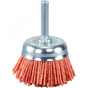 Изображение товара Щетка нейлоновая чашечная (d50 мм, красная, G80, 6 мм) (шт)