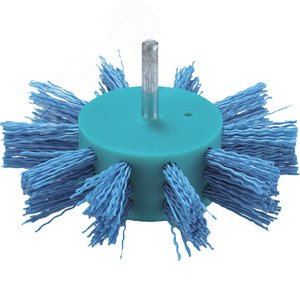 Изображение товара Щетка нейлоновая дисковая ''Звезда'' (d100 мм, синяя, G240, 6 мм) (шт)