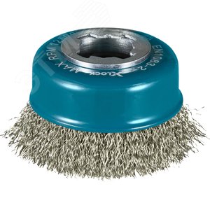 Изображение товара Щетка проволочная чашечная X-lock (d75 мм, толщина проволоки 0,3 мм, гофрированная, нерж.) (шт)