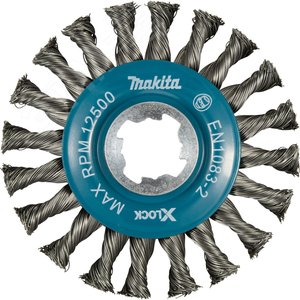 Изображение товара Щетка проволочная дисковая X-lock (d115 мм, толщина проволоки 0,5 мм, толстые пучки, металл ) (шт)