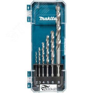 Изображение товара Набор сверл HSS-G 6 шт. (2,3,4,5,6,8 мм) (шт)