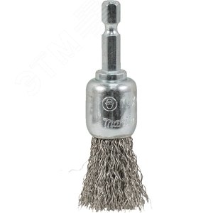 Изображение товара Щетка проволочная кистевая (d19 мм, толщина проволоки 0.3 мм, гофрированная, металл, 1/4'') (шт)
