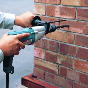 Дрель ударная 720Вт, быстрозажимной патрон 13мм, 0-1200/2900 об/м, кейс - фото 2