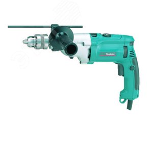 Дрель ударная 1010Вт, ключевой патрон 13мм, 0-1200/2900 об/м, подсветка, кейс - фото 1