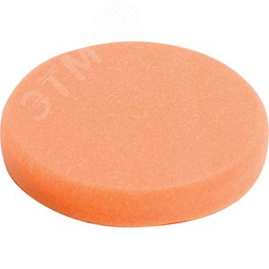 Насадка полировальная из поролона 150x25 мм (оранжевая, липучка) - фото 1