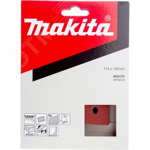 Бумага шлифовальная на липучке 114х102 мм, P240 (10 шт) - фото 2