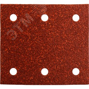 Бумага шлифовальная на липучке 114х102 мм, P240 (10 шт) - фото 1