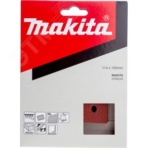 Бумага шлифовальная на липучке 114х102 мм, P320 (10 шт) - фото 2