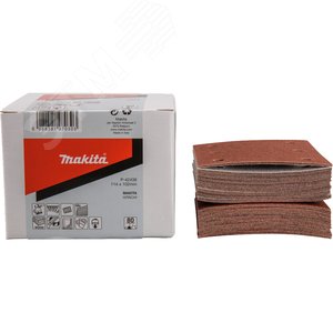 Шлифовальная бумага 93х102 мм, K80, красная, (50 шт) - фото 2