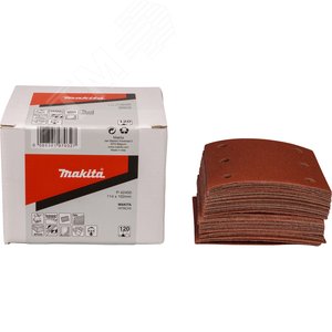 Шлифовальная бумага 93х102 мм, K120, красная, (50 шт) P-42450 Makita - 2