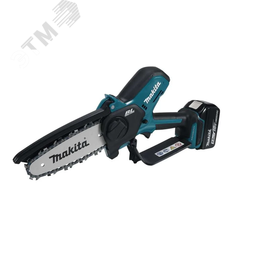 Изображение товара "Пила цепная аккумуляторная Makita LXT BL 18 В, 320 Вт, 6/15 см, 0.325"", 11 мм, 8 м/с XPT (BL1830B DC18SD) DUC150SF" (шт)